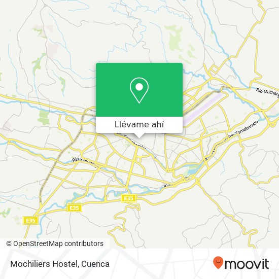 Mapa de Mochiliers Hostel