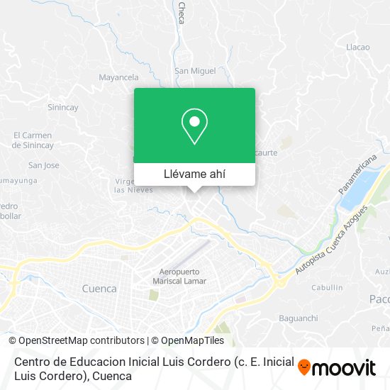 Mapa de Centro de Educacion Inicial Luis Cordero (c. E. Inicial Luis Cordero)