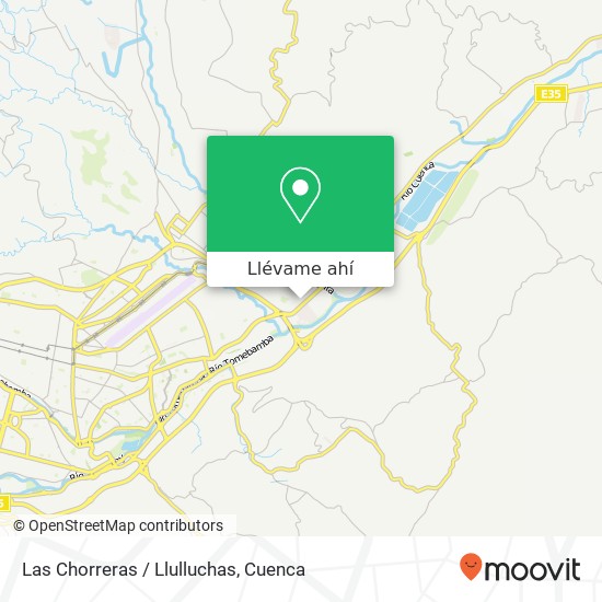 Mapa de Las Chorreras / Llulluchas