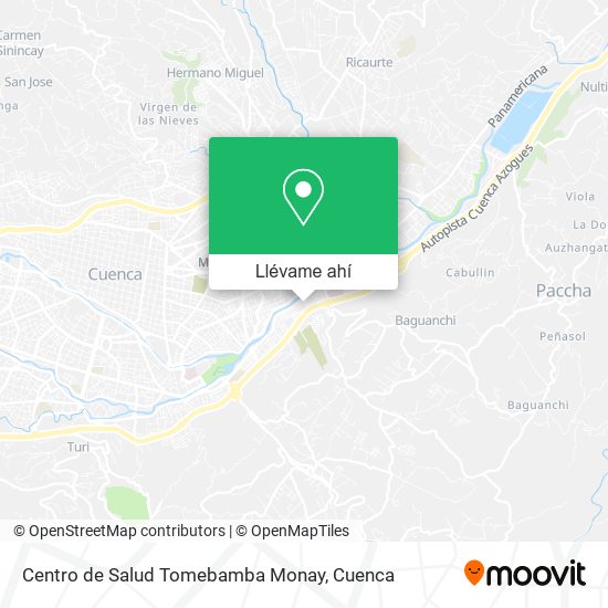 Mapa de Centro de Salud Tomebamba Monay