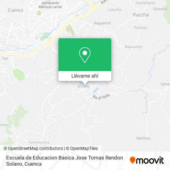 Mapa de Escuela de Educacion Basica Jose Tomas Rendon Solano