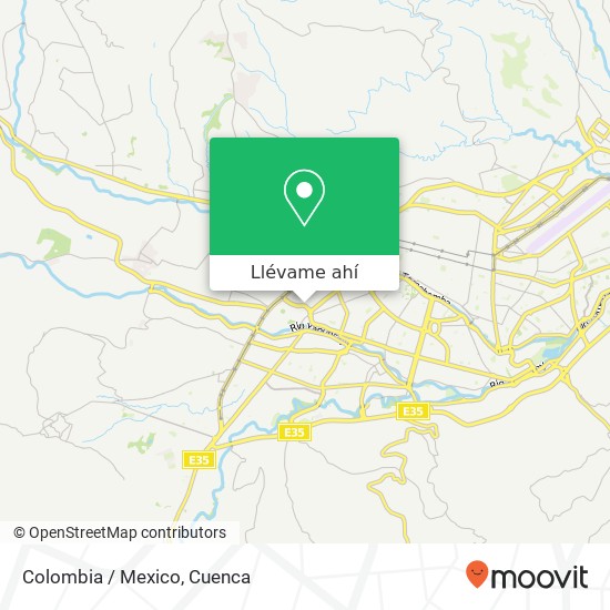 Mapa de Colombia / Mexico