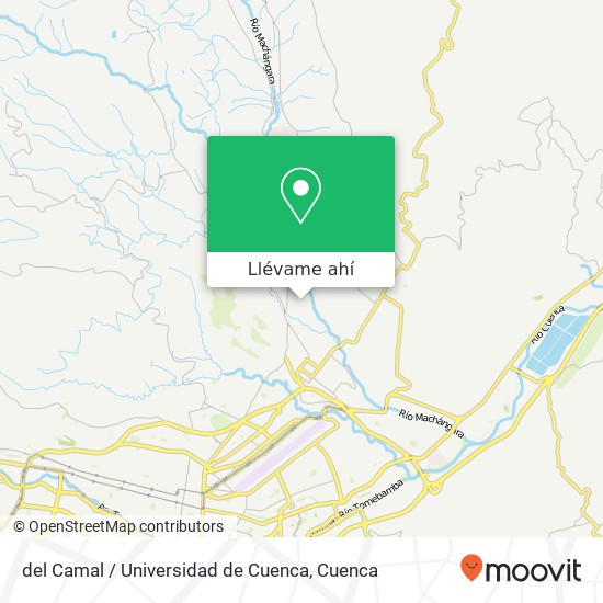 Mapa de del Camal / Universidad de Cuenca