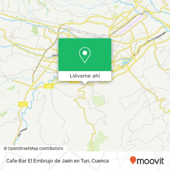 Mapa de Cafe-Bar El Embrujo de Jaén en Turi