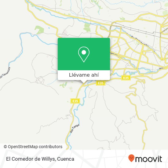 Mapa de El Comedor de Willys, Avenida de las Americas Cuenca, Cuenca