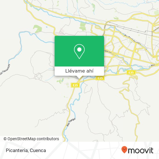 Mapa de Picanteria, Camino a Baños Cuenca, Cuenca
