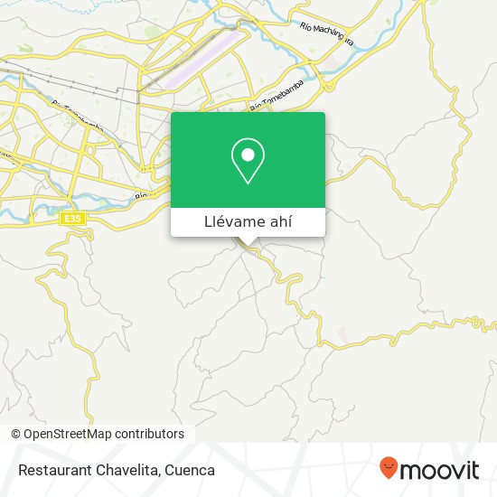 Mapa de Restaurant Chavelita, Valle, Cuenca