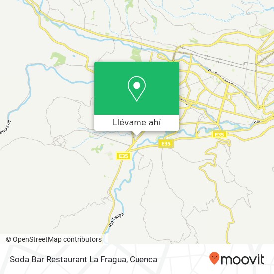 Mapa de Soda Bar Restaurant La Fragua, El Salado Cuenca, Cuenca
