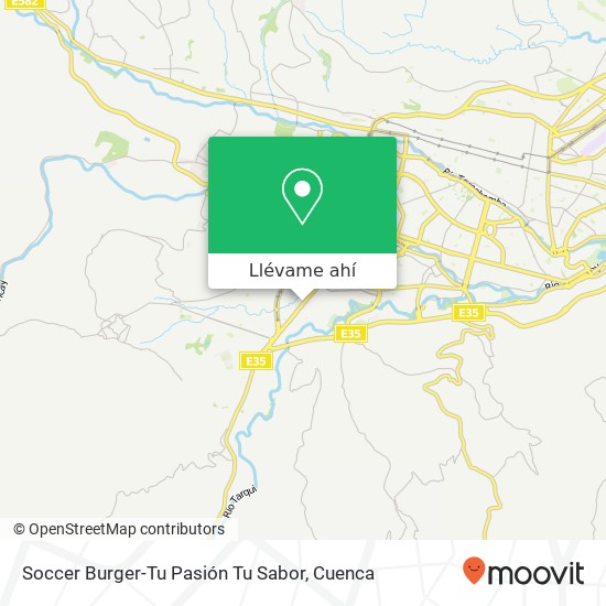 Mapa de Soccer Burger-Tu Pasión Tu Sabor, Loja Cuenca, Cuenca