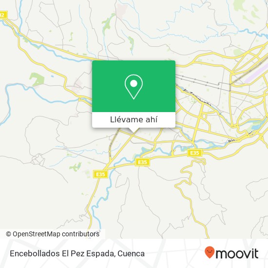 Mapa de Encebollados El Pez Espada, Loja Cuenca, Cuenca