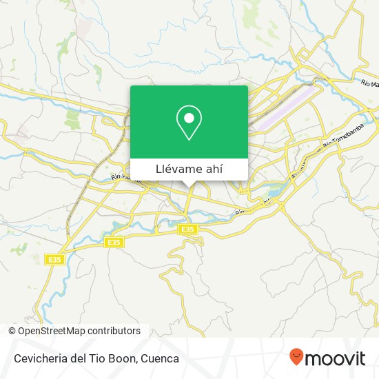 Mapa de Cevicheria del Tio Boon, Alfonso Moreno Mora Cuenca, Cuenca