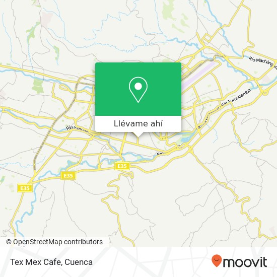 Mapa de Tex Mex Cafe, Luis Moreno Mora Cuenca