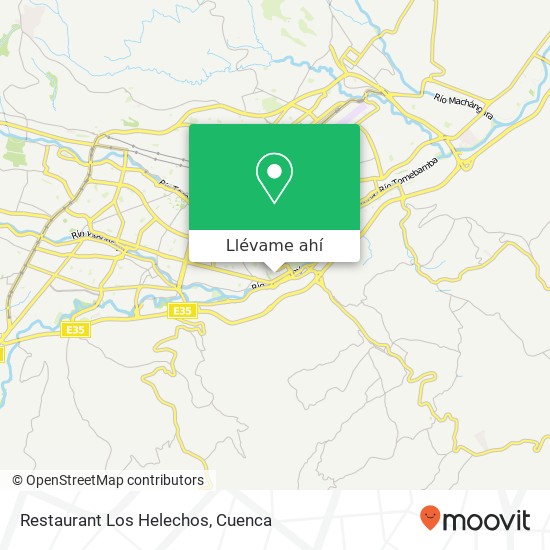 Mapa de Restaurant Los Helechos, David Díaz Cuenca, Cuenca