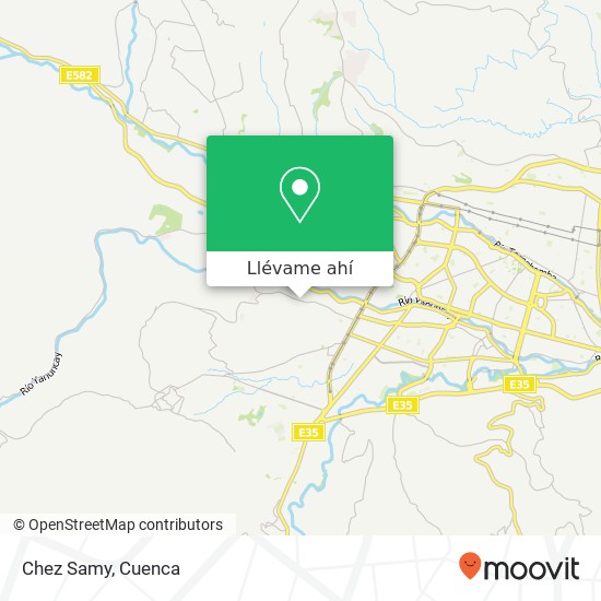 Mapa de Chez Samy, Camino a Misicata Cuenca