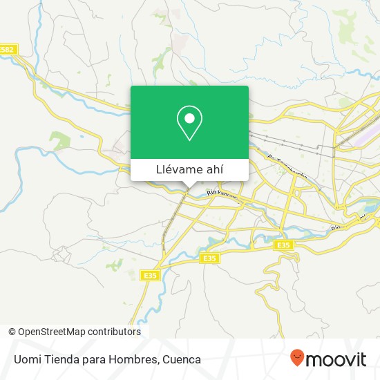 Mapa de Uomi Tienda para Hombres, Cuenca