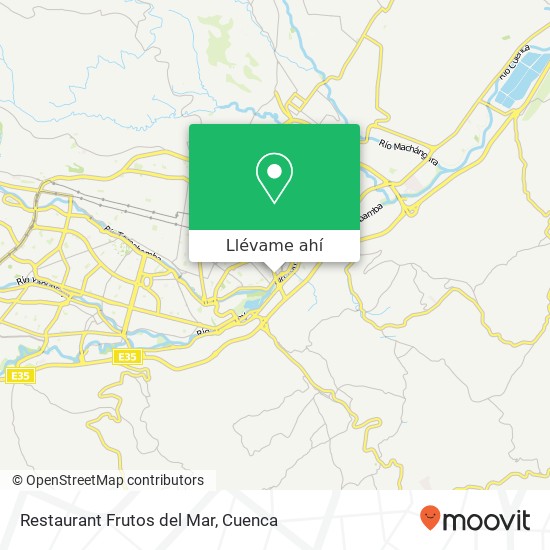 Mapa de Restaurant Frutos del Mar, Max Uhle Cuenca, Cuenca