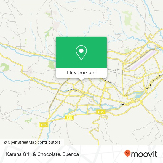 Mapa de Karana Grill & Chocolate, Pichincha Cuenca