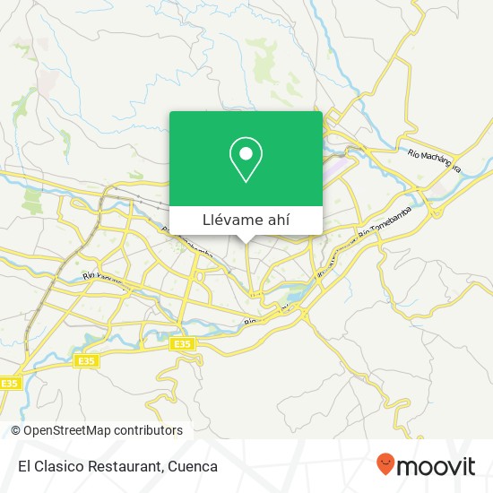 Mapa de El Clasico Restaurant, Huayna Capac Cuenca, Cuenca
