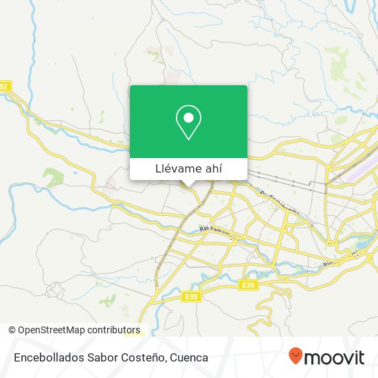Mapa de Encebollados Sabor Costeño, Avenida Carlos Arizaga Vega Cuenca, Cuenca