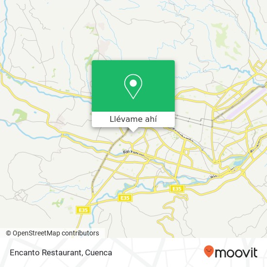 Mapa de Encanto Restaurant, Amazonas Cuenca, Cuenca
