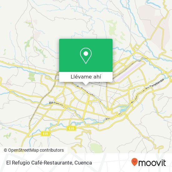 Mapa de El Refugio Café-Restaurante