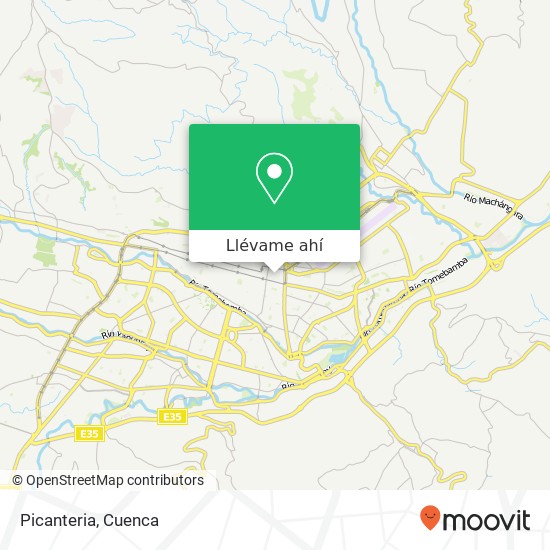 Mapa de Picanteria, Mariscal Lamar Cuenca