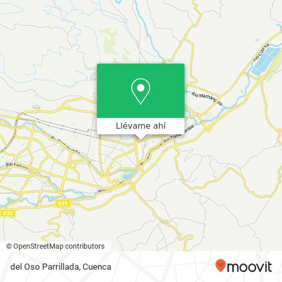 Mapa de del Oso Parrillada, González Suarez Cuenca, Cuenca