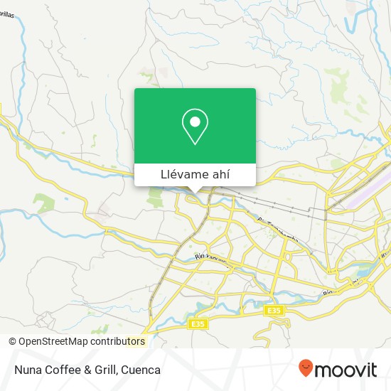 Mapa de Nuna Coffee & Grill, Paseo 3 de Noviembre Cuenca