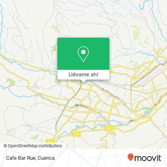 Mapa de Cafe Bar Rue, 12 de Abril Cuenca
