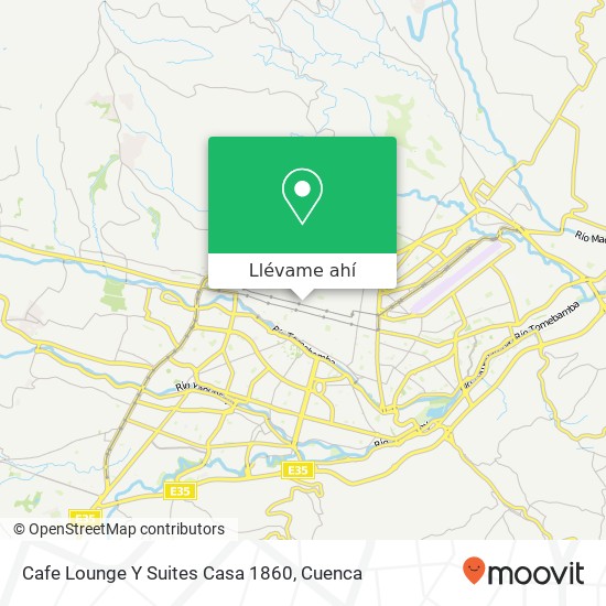Mapa de Cafe Lounge Y Suites Casa 1860, Juan Montalvo Cuenca