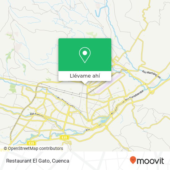 Mapa de Restaurant El Gato, Tomas Ordoñez Cuenca, Cuenca