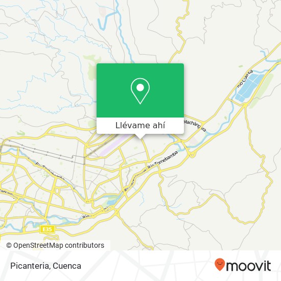 Mapa de Picanteria, Bueran Cuenca, Cuenca