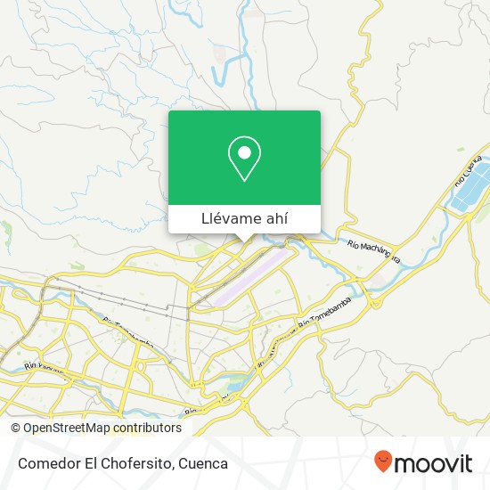 Mapa de Comedor El Chofersito, Rumiloma Cuenca, Cuenca