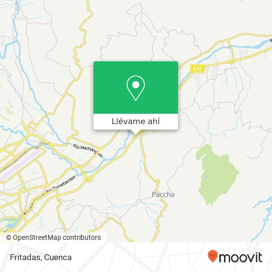 Mapa de Fritadas, Autopista Cuenca Azogues Cuenca, Cuenca