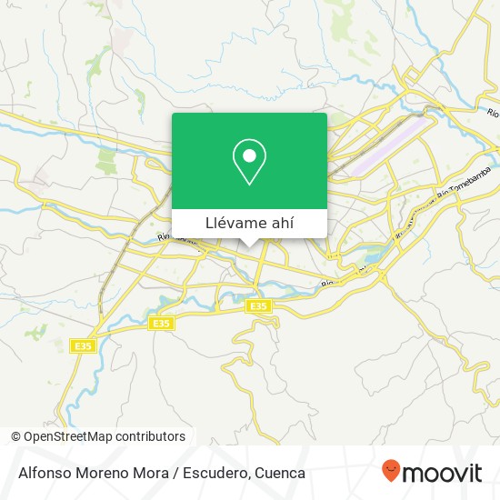Mapa de Alfonso Moreno Mora / Escudero