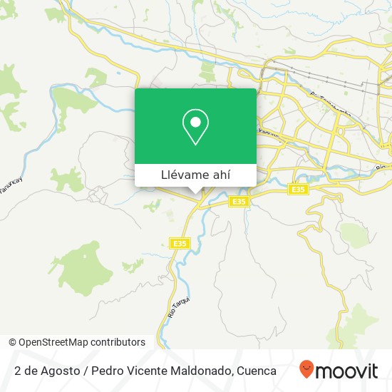 Mapa de 2 de Agosto / Pedro Vicente Maldonado