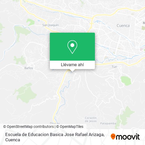 Mapa de Escuela de Educacion Basica Jose Rafael Arizaga