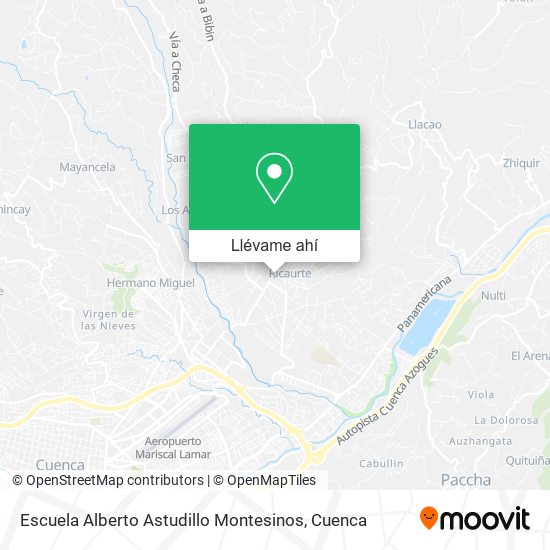 Mapa de Escuela Alberto Astudillo Montesinos
