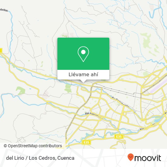 Mapa de del Lirio / Los Cedros