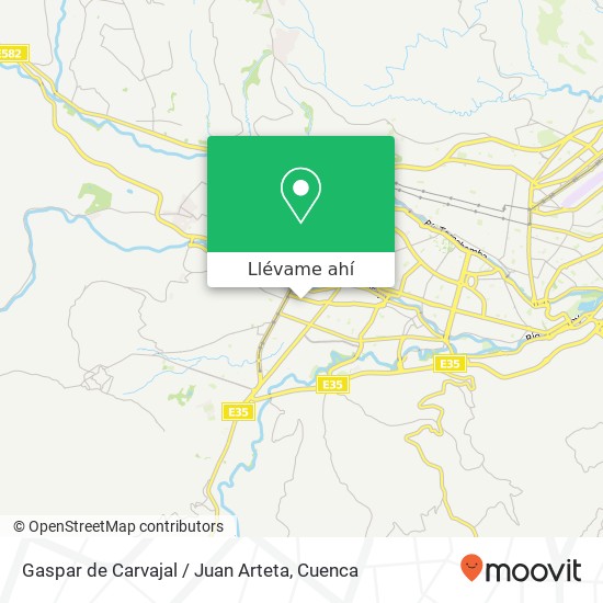 Mapa de Gaspar de Carvajal / Juan Arteta