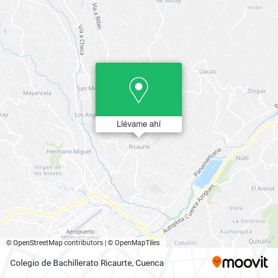 Mapa de Colegio de Bachillerato Ricaurte
