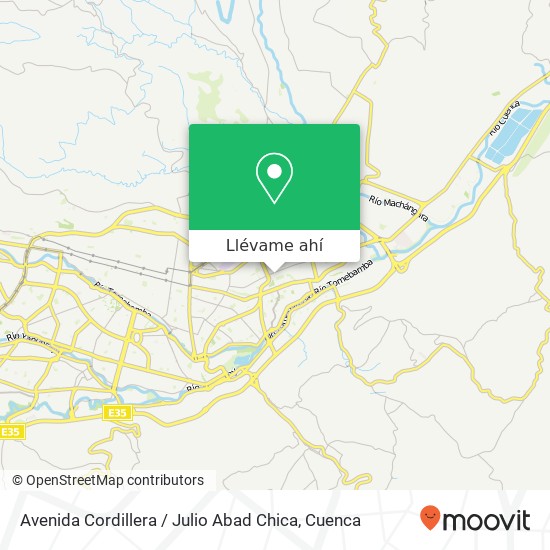 Mapa de Avenida Cordillera / Julio Abad Chica