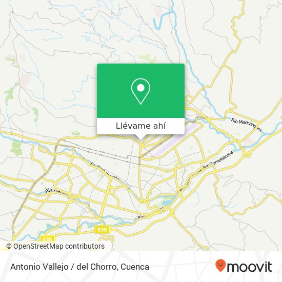 Mapa de Antonio Vallejo / del Chorro
