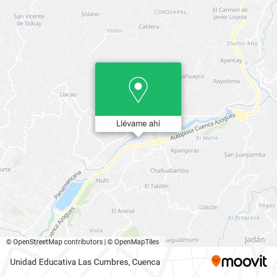 Mapa de Unidad Educativa Las Cumbres