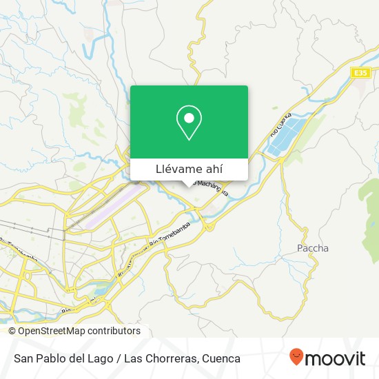Mapa de San Pablo del Lago / Las Chorreras