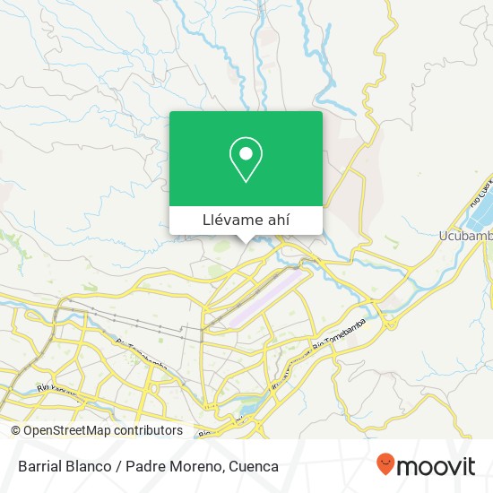 Mapa de Barrial Blanco / Padre Moreno