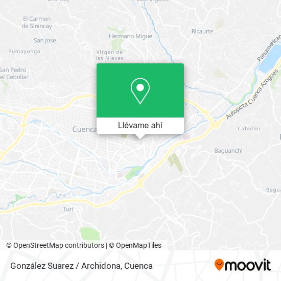 Mapa de González Suarez / Archidona