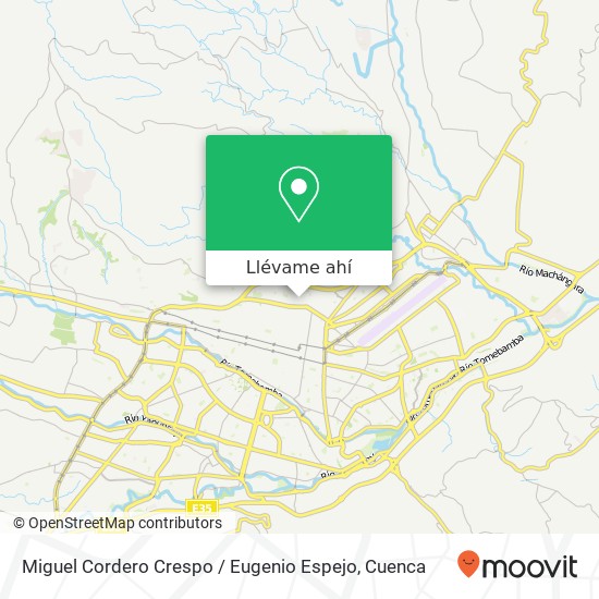 Mapa de Miguel Cordero Crespo / Eugenio Espejo