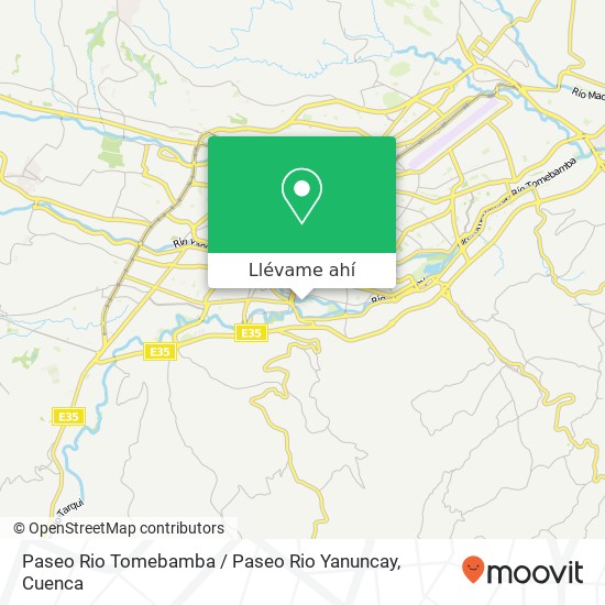 Mapa de Paseo Rio Tomebamba / Paseo Rio Yanuncay