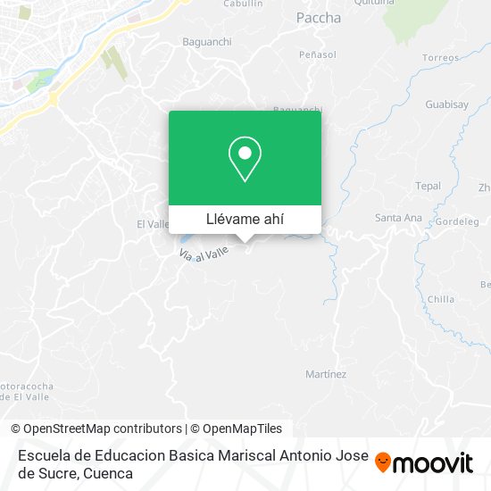 Mapa de Escuela de Educacion Basica Mariscal Antonio Jose de Sucre